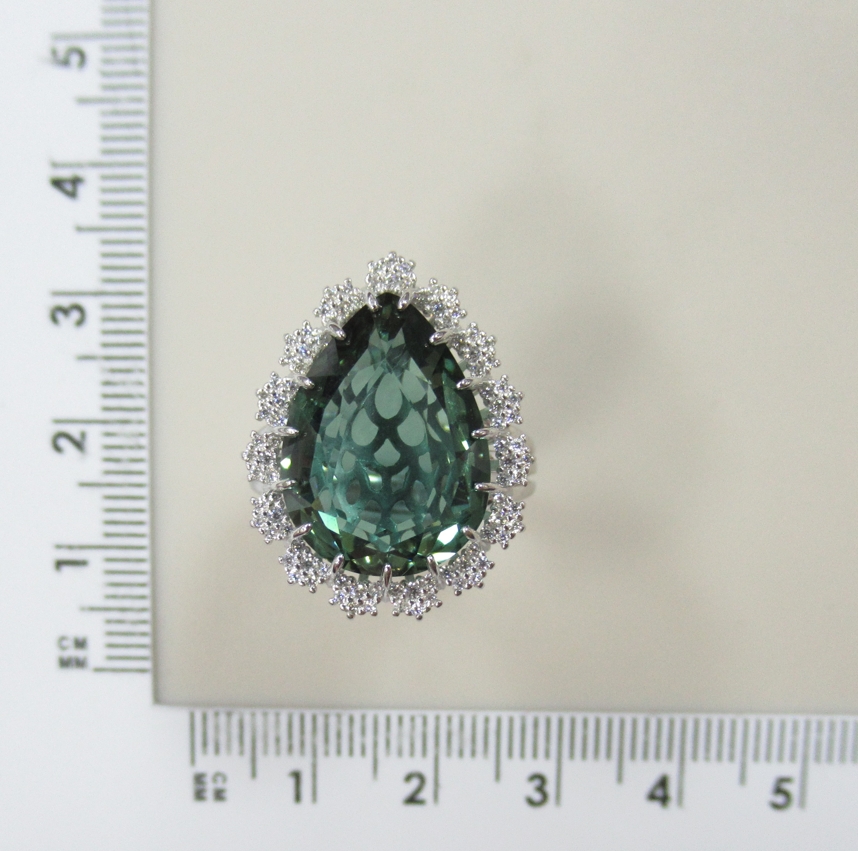 Серебряное кольцо с празиолитом